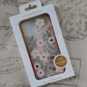 Rifle Paper Co. iPhone 12/12 Pro Case - Pink and Green Floral Design